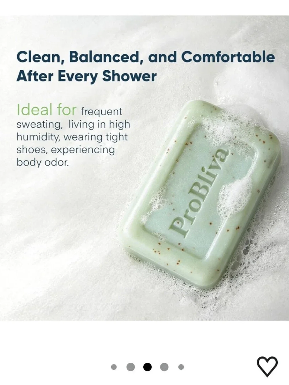ProBliva Antifungal Soap Bar Exfoliating Scrub with Tea Tree Oil & Charcoal 6
